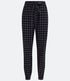 Imagem miniatura do produto Pantalón de Pijama en Franela con Estampado Cuadros y Elástico na Barra Negro 6