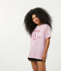 Blusa em Algodão Estampa Localizada Black Pink Lovesick Girls