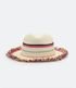 Imagem miniatura do produto Sombrero de Paja Infantil con Flecos de Colores Beige 2