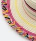 Imagem miniatura do produto Sombrero de Paja Infantil con Flecos de Colores Beige 3