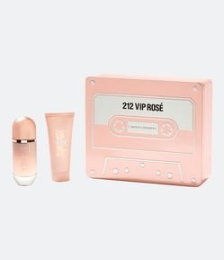 Kit Perfume Carolina Herrera 212 Vip Rosé Eau de Parfum Feminino + Hidratante Corporal 
