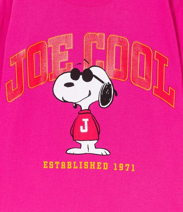 Blusa Infantil con Estampado del Snoopy - Talle 5 a 14 años Rosado 3