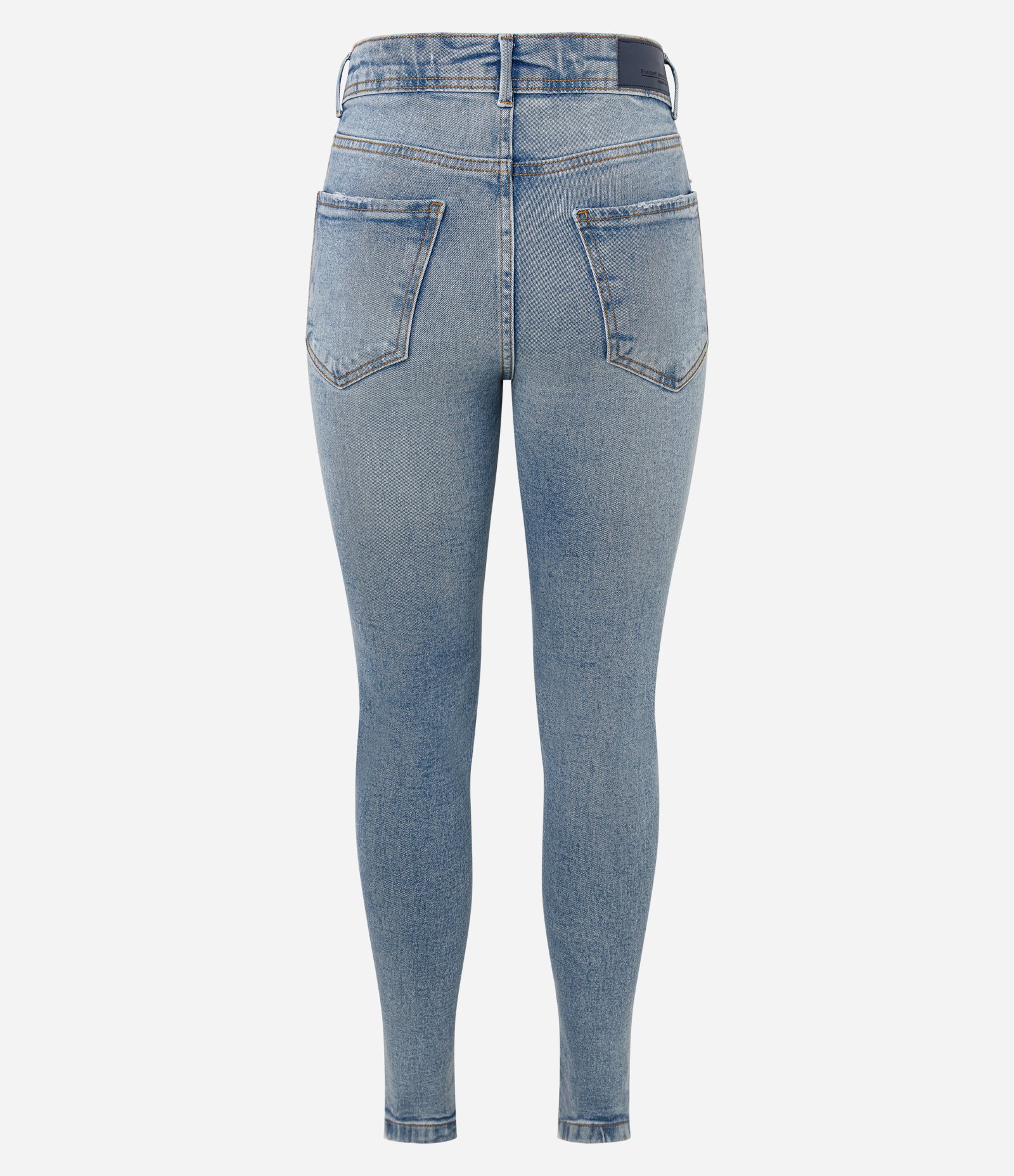 Calça Skinny Básica em Jeans com Cintura Média Azul 6