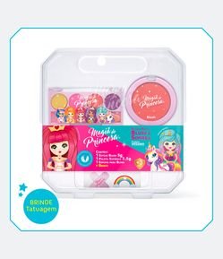 Estojo de Maquiagem com Paleta de Sombras e Blush Infantil