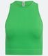 Imagem miniatura do produto Blusa Musculosa Cropped Básica en Poliamida Acanelada sin Costura Verde 1