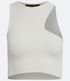 Imagem miniatura do produto Blusa Cropped en Malla con Recorte Assimétrico Blanco 5