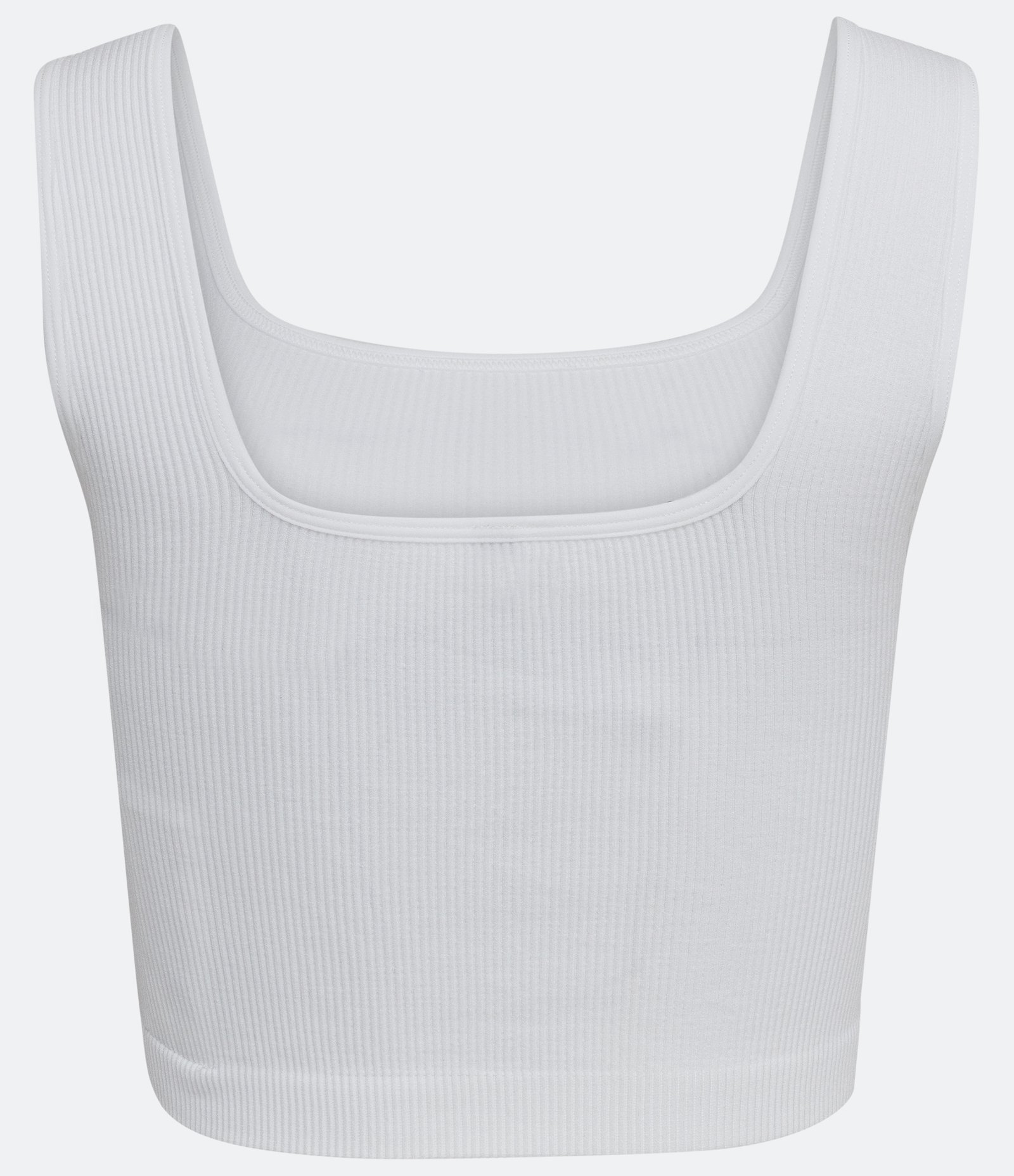 Blusa Regata Cropped Básica em Poliamida Canelada sem Costura 6