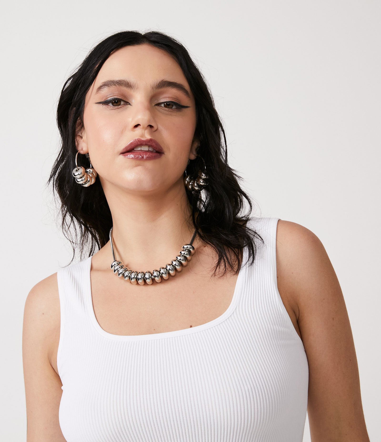 Blusa Regata Cropped Básica em Poliamida Canelada sem Costura 4