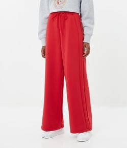 Pantalón Pantalona con Cintura Elástica y Amarre