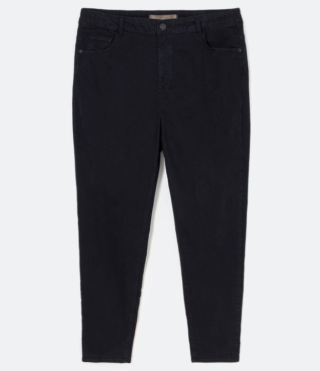 Pantalón Skinny en Sarga Curve & Plus Size Negro 6