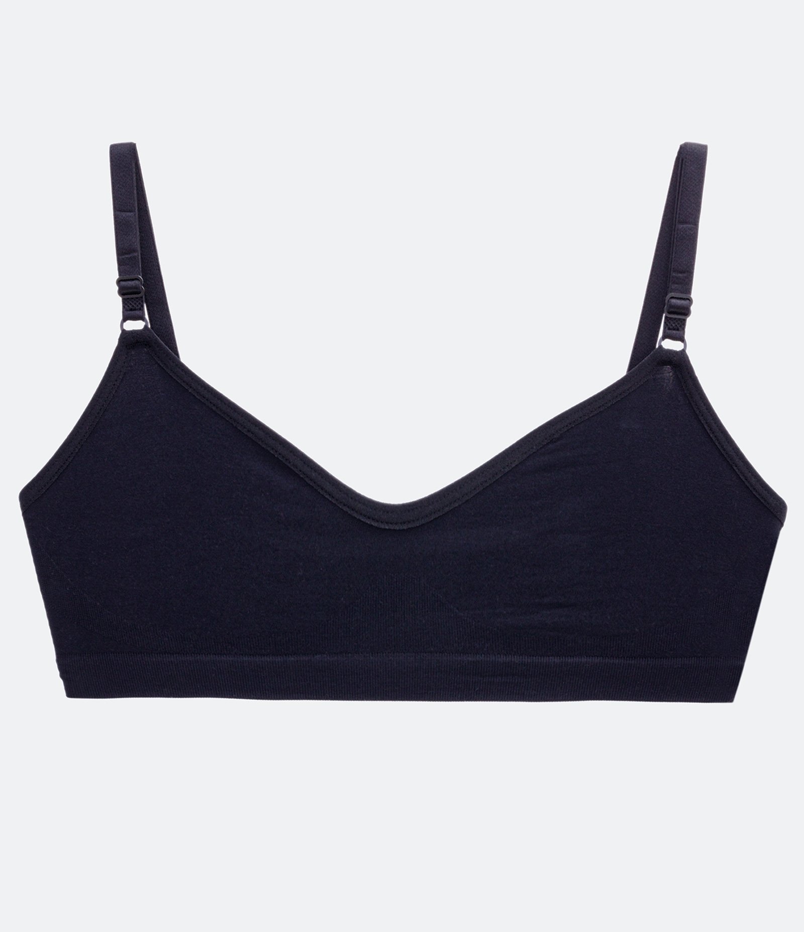 Sutiã em Microfibra sem Bojo e Aro com Barra Texturizada Plié Preto 6