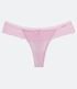 Imagem miniatura do produto Bombacha Bikini Doble Hilo en Microfibra con Encaje en la Cintura Rosado 5