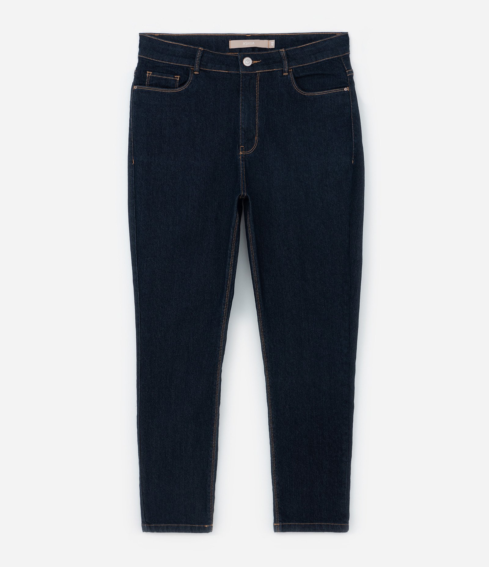 Calça Skinny Básica em Jeans com Elastano Curve & Plus Size Azul 7