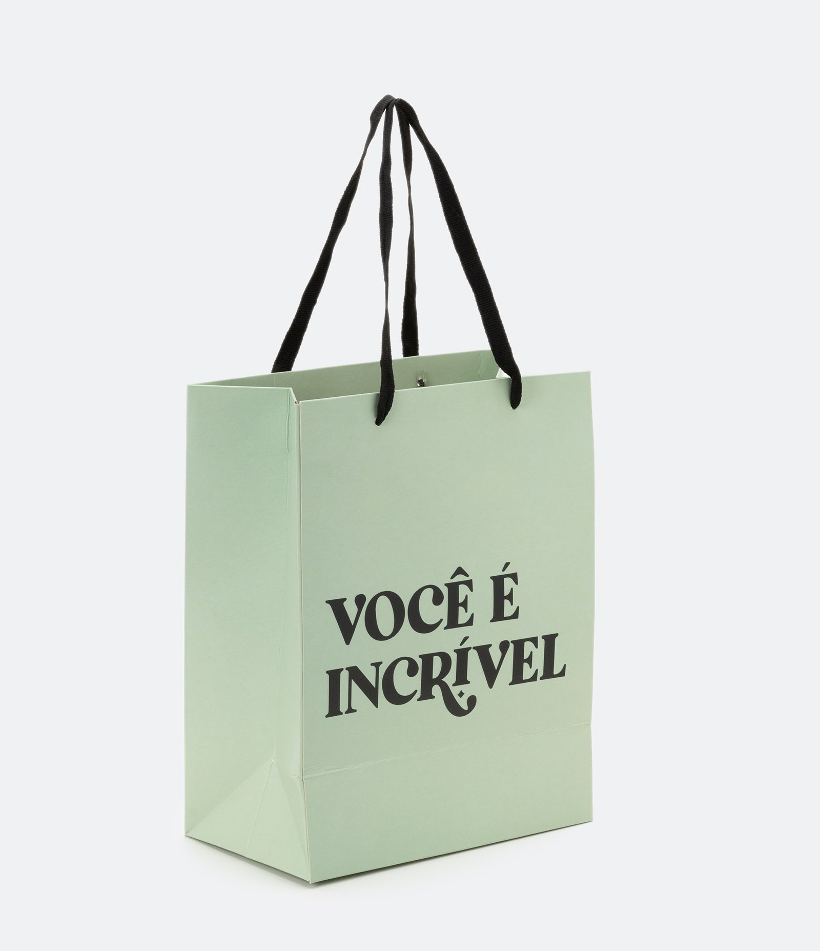 Embalagem de Presente Pequena com Estampa Você é Incrível Verde Agua 1