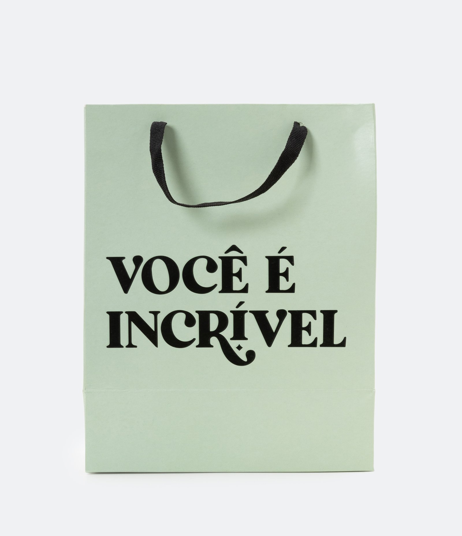 Embalagem de Presente Pequena com Estampa Você é Incrível Verde Agua 3