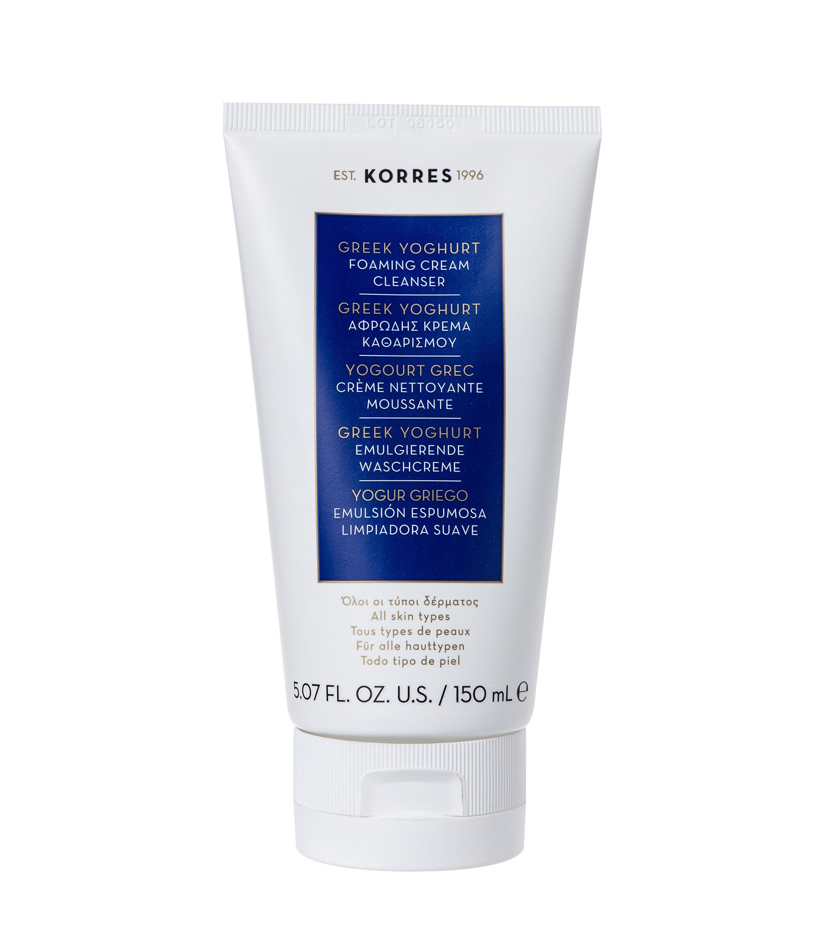Sabonete Liquido de Limpeza Facial de Emulsão Greek Yoghurt Korres 150ml 1