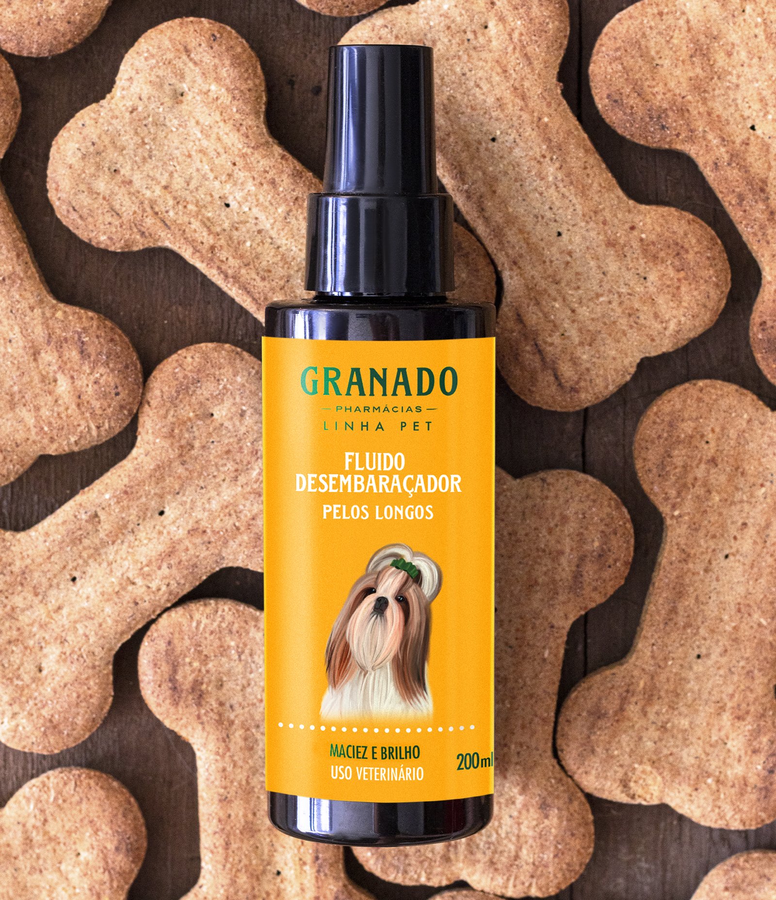 Creme Para Pentear Fluído Desembaraçante Pet Granado  200ml 1