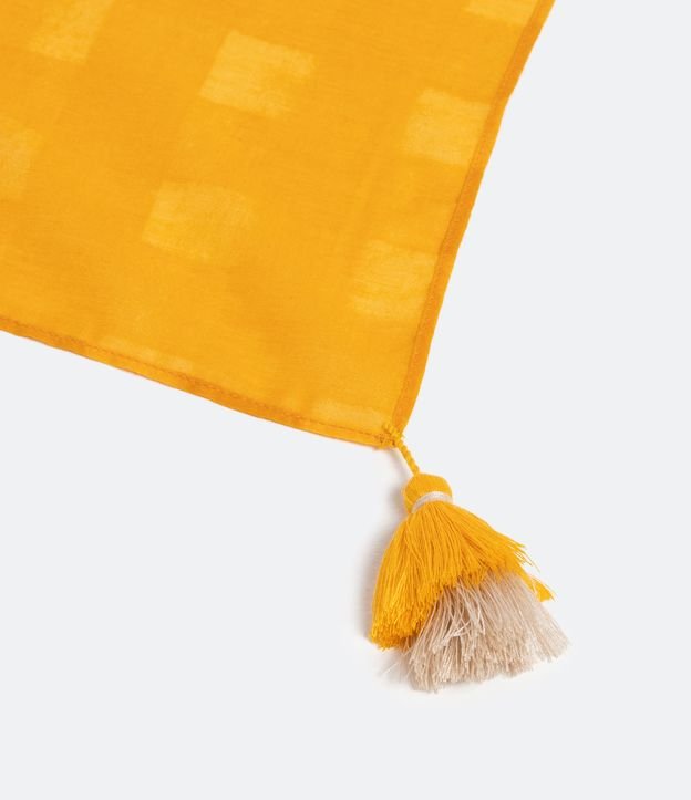 Pareo Cuadrado con Estampado Plage Soleil et Mer Amarillo 2