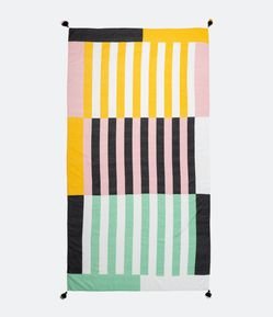 Canga com Tassel e Estampa Listrada