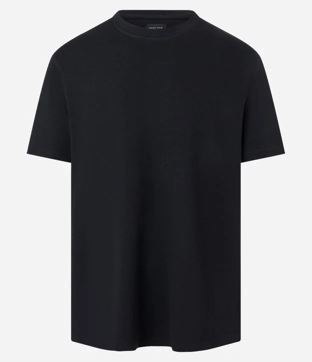 Camiseta Regular em Algodão Manga Curta