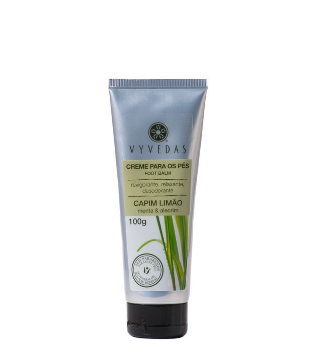 Creme Para Pes Foot Balm Capim Limão Vyvedas