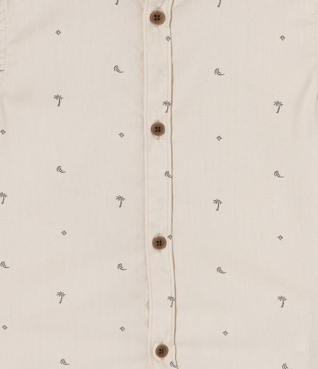 Camisa Infantil con Estampas Iconos de Playa - Talle 1 a 5 años Beige 3