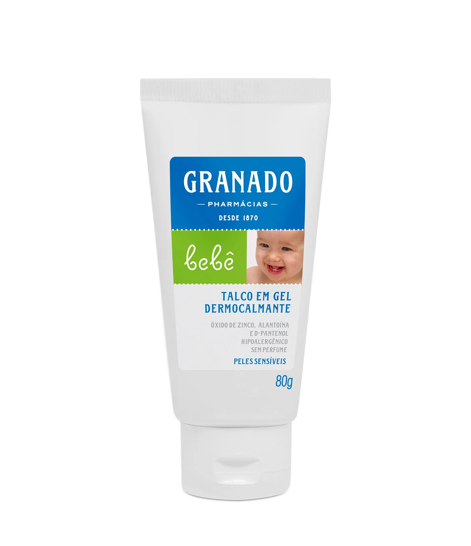 Talco Gel Bebê Pele Sensível Granado 80g 1