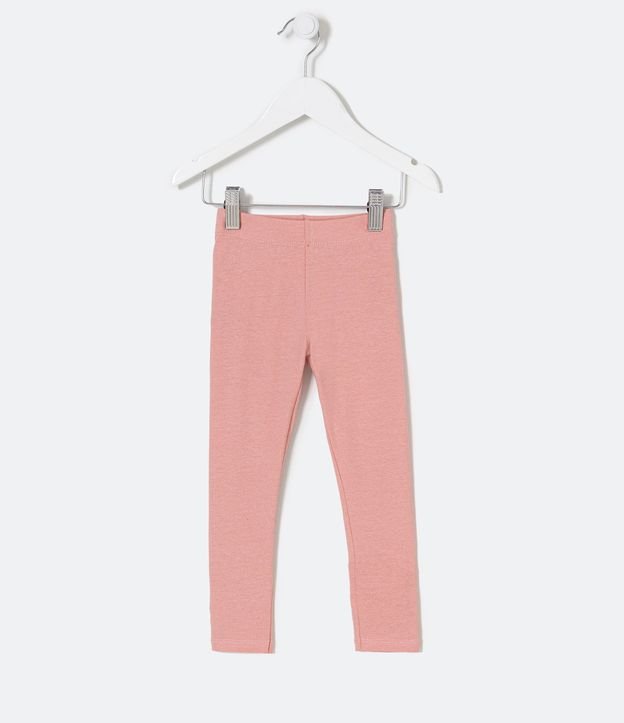Calça Legging Infantil com Glitter - Tam 1 a 5 anos