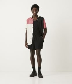 Short em Viscose com Amarração no Cós