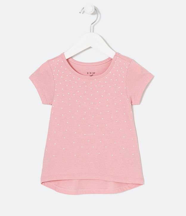 Blusa Infantil com Strass - Tam 1 a 5 anos
