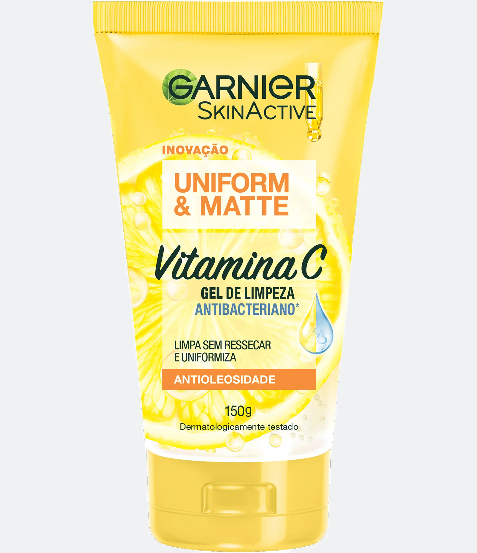 Gel de Limpeza Facial Antibacteriano Garnier Uniform & Matte Vitamina C, 150ml 150g 1