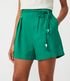 Imagem miniatura do produto Short Clochard en Viscolino con Cinturón Cuerda Verde 3