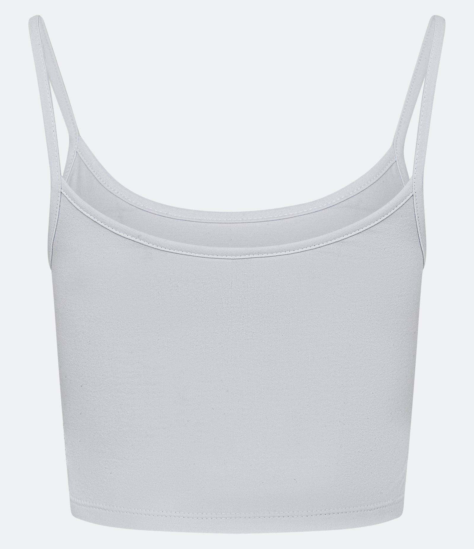 Blusinha de Alça Cropped em Cotton Branco 2