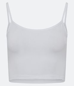Blusinha de Alça Cropped em Cotton