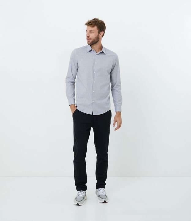 Camisa Social em Algodão Xadrez