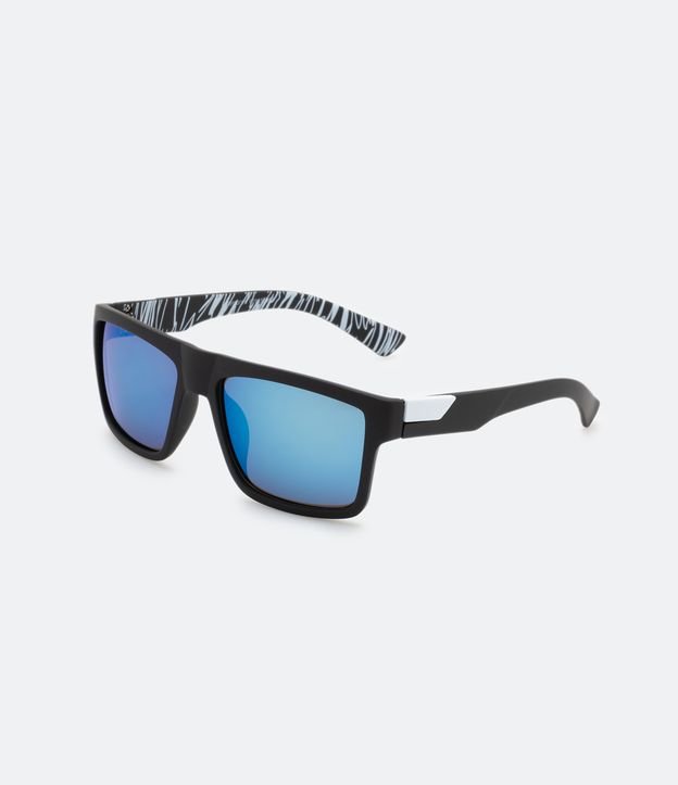Óculos de Sol Esportivo com Lente Azul Espelhada