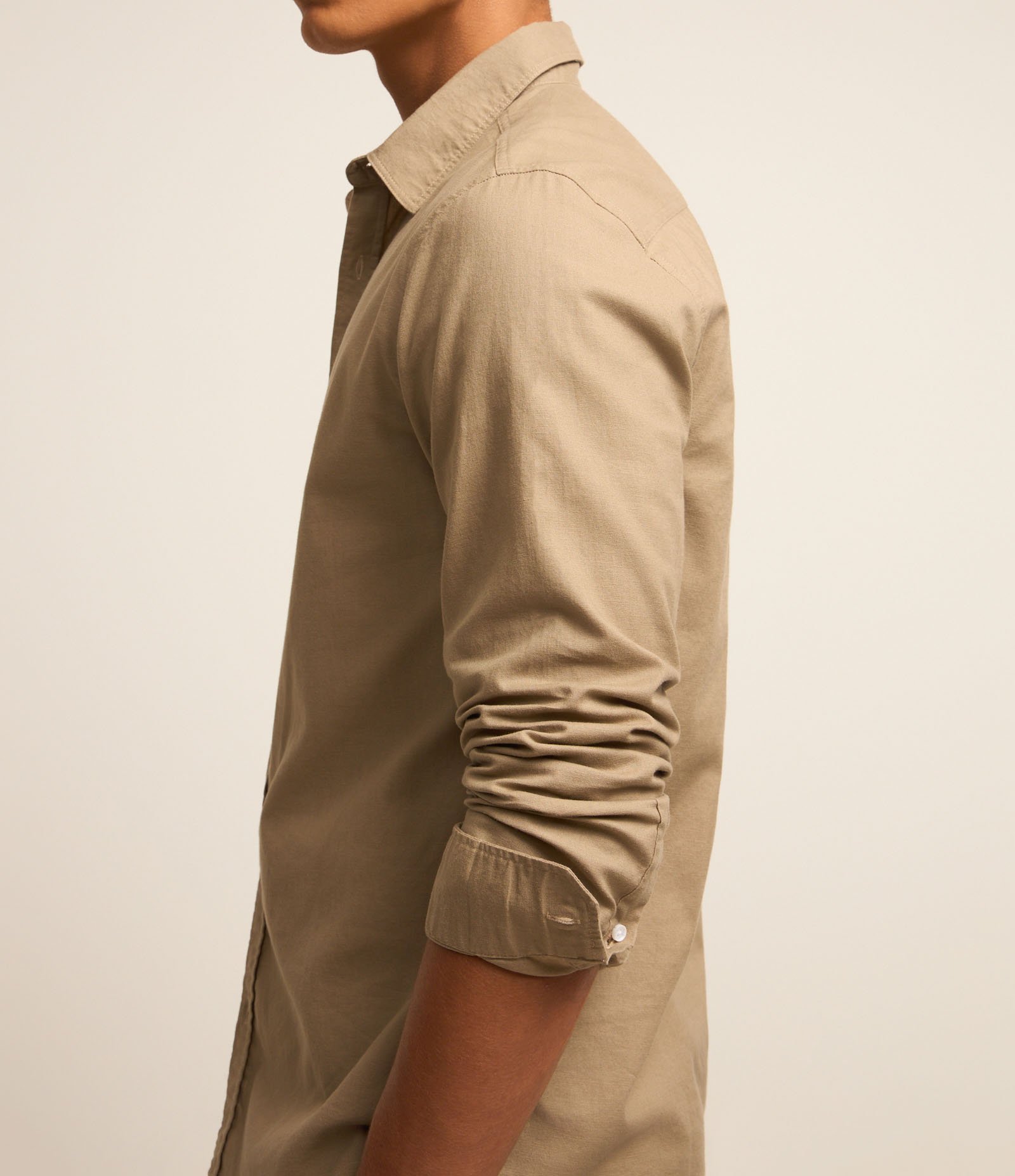 Camisa Comfort Básica em Linho e Algodão 5
