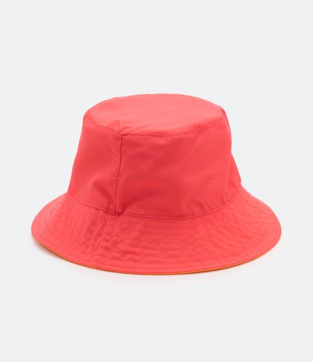 Sombrero Bucket Infantil Reversible Naranja 3