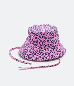 Chapéu Bucket Infantil com Estampa Animal Print de Oncinha