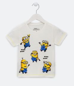 Camiseta Infantil com Estampa de Minions - Tam 1 a 5 anos