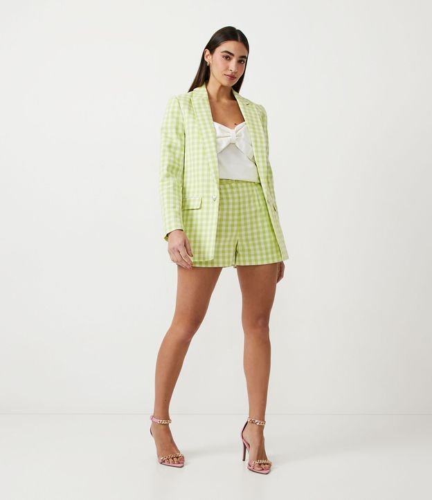 BLAZER EMILI CURTO XADREZ verde