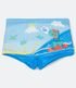 Imagem miniatura do produto Sunga Boxer Infantil con Estampado de Dinosaurio Surfista - Talle 1 a 4 años Azul 1