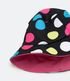 Imagem miniatura do produto Sombrero Bucket Infantil con Estampado Lunares de Colores Negro 2