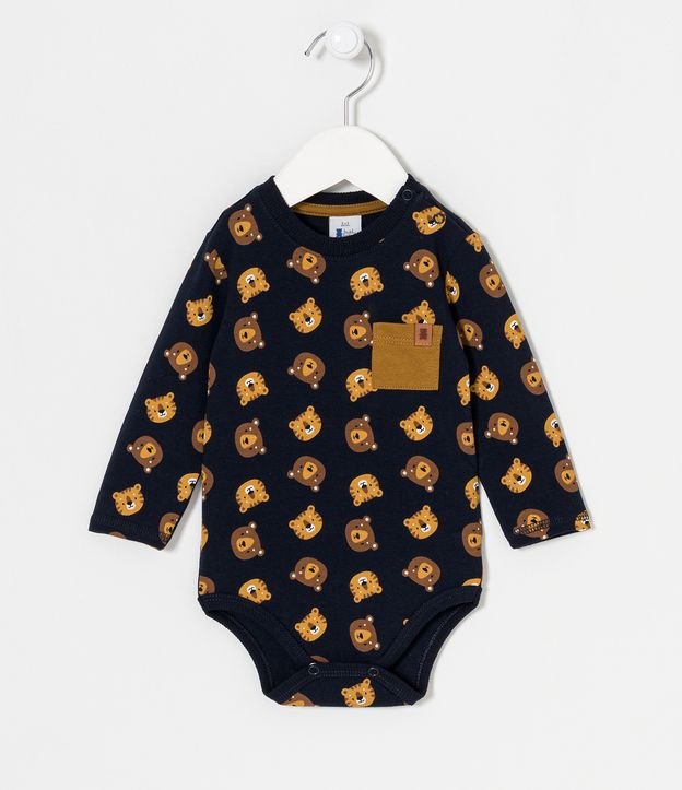 Body Infantil com Estampas de Bichinhos - Tam 0 a 18 meses