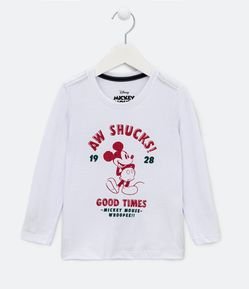 Camiseta Infantil com Estampa de Mickey - Tam 1 a 5 anos
