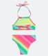 Imagem miniatura do produto Bikini Infantil en Poliamida con Rayas de Colores - Talle 5 a 14 años Multicolores 2