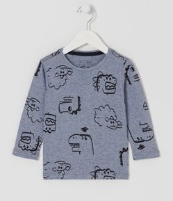 Camiseta Infantil com Estampas de Dinossauros - Tam 1 a 5 anos