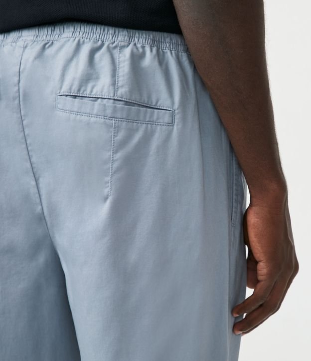 Pantalón Jogger en Algodón con Lazo Azul 5