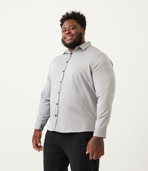 Camisa Manga Larga Gris 1