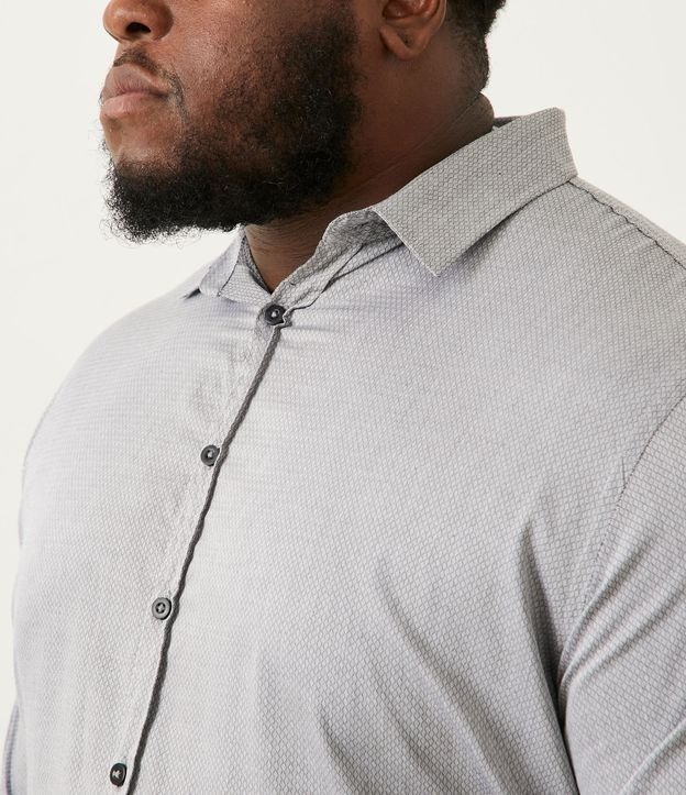 Camisa Manga Larga Gris 4